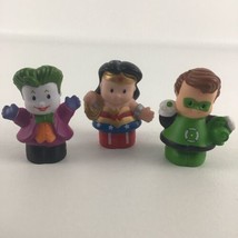 Fisher Price Little People DC Super Friends Joker Wonder Woman Green Lantern Lot - £13.41 GBP