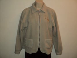 Relay For Life Shirt Women&#39;s Size Small Fleece Jacket Gray Full Front Zip - £12.72 GBP
