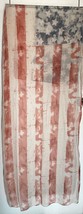 Rectangle Scarf Red White Blue Stars &amp; Stripes Patriotic USA Large 29&quot; x 71&quot; - £9.59 GBP