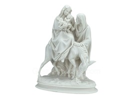 The Holy Family Child Jesus, Virgin Mary &amp; Saint Joseph Greek Statue Scu... - $111.92