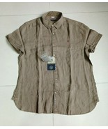 Napapijri N0YHEJ Half Sleeves Linen Shirt $120  WORLDWIDE SHIPPING - £47.19 GBP