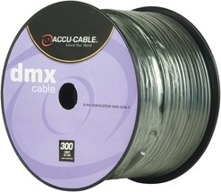 Accu Cable, DMX Stage Light Cable, 5 Pin DMX Extension Cable Spool (300 FT) - $324.99