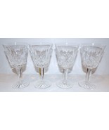 EXQUISITE VINTAGE SET OF 4 WATERFORD CRYSTAL LISMORE 5 7/8&quot; CLARET WINE ... - £75.35 GBP