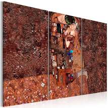 Abstract stretched canvas art klimt inspiration the color of love tiptophomedecor thumb200