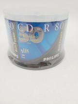 Pack of 50 Philips CD-R 80 Min 700MB New Factory Sealed Recordable Profe... - $19.81