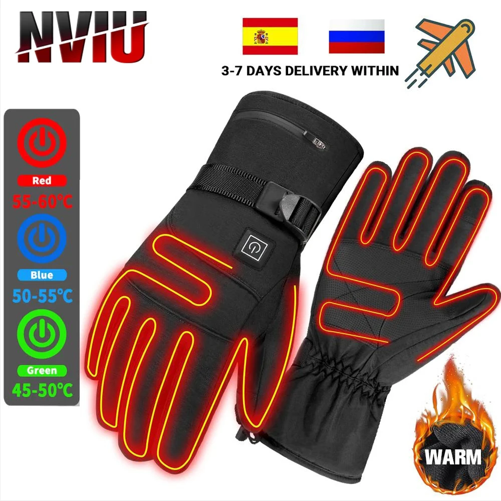 Winter Heated Gloves 3M Cotton Heated Hand Warmer Electric Gloves Waterproof - £14.14 GBP+