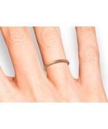 14K ROSE GOLD 2g RING SIZE 9 UNISEX PLAIN WEDDING BAND ESTATE VINTAGE - $2,783.56 MXN