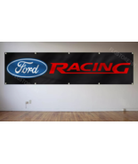Ford Racing Banner Flag 2x8Ft Car Saleen Mustang Shelby Cobra Cortina Wo... - €13,11 EUR