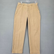 Polo Men Pants Size 34 Tan Khaki Classic Straight Leg Casual Cotton Chino Logo - £12.10 GBP
