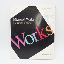 Vintage Microsoft Works Guide 1988 Manual Lessons Guide Apple Macintosh Systems - $25.73