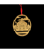 VTG Monticello Thomas Jefferson House Christmas Ornament 24kt Gold Flash... - $17.84 CAD