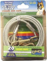 Four Paws Heavy Weight Dog Tie Out Cable Silver 1ea/20 ft - £16.68 GBP