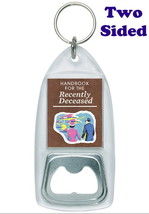 Beetlejuice Handbook For The Recently Deceased Bottle Opener Clear keyring - £8.60 GBP