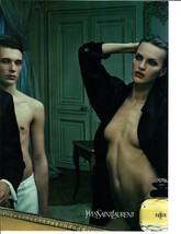 2001 Paris Parfum by Yves Saint Laurent Original Print Ad Sexy Noir Mirror - $12.55