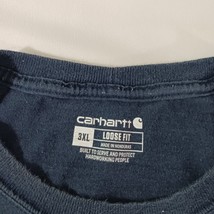 Carhartt Loose Fit Men's Blue Cotton Blend Crewneck T-Shirt Size 3XL Chest 59" image 3