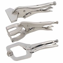 WELDING CLAMP SHEET METAL SET 3 PIECE PLIERS NICKEL PLATED HAND WELDER P419 - $676.84 MXN