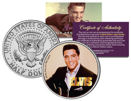 Elvis Presley &quot;Black Blazer&quot; JFK Kennedy Half Dollar US Coin *Licensed* - $12.95