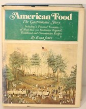 Vintage Book American Food Gastronomic Story E Jones 1975 HC 1st Ed History Cook - £15.90 GBP