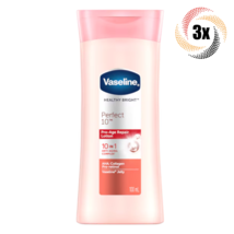 3x Bottles Vaseline Healthy Bright Perfect 10 Pro Age Repair Body Lotion | 100ml - $14.69