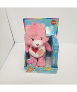 Vintage 2003 &quot;Love A Lot&quot; Carebear w/ VHS Video, Pink Body w/ Hearts, NOS - £46.68 GBP