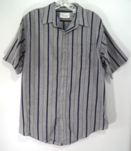 Impact Shirt Mens Large Single Needle Tailoring Striped Button Down Up G... - $15.79