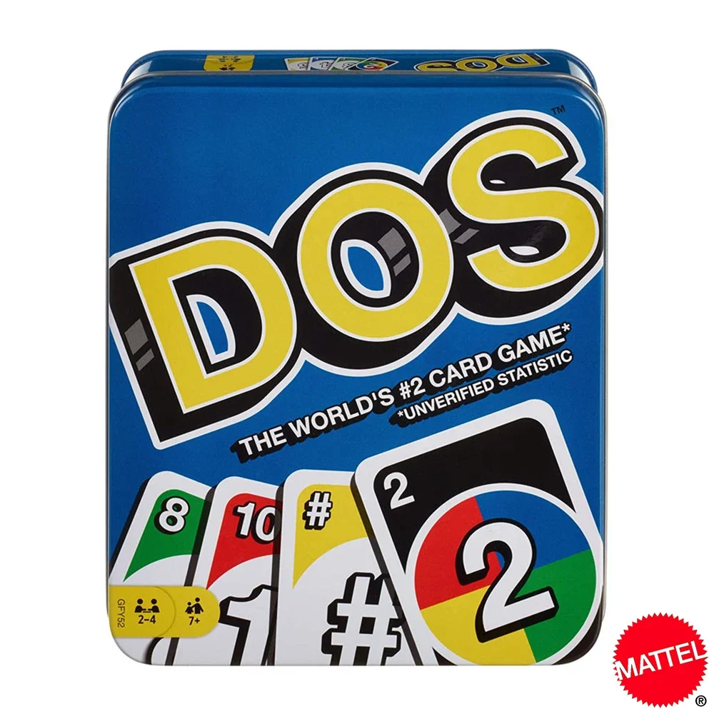Mattel UNO DOS Tin Box Card Games Family Funny Entertainment Board Game Poker - £8.77 GBP+