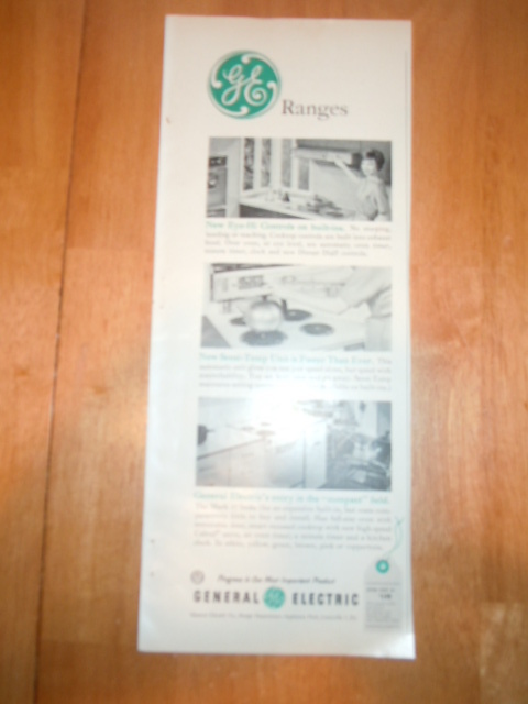 Vintage General Electric Ranges Print Magazine Advertisement 1961 - $3.99
