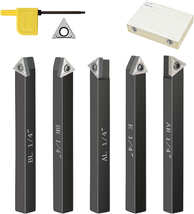 Metal Lathe Cutting Tools,5 Sets of 1/4 Carbide Metal Cutting Tool Bits ... - $1,103.63 MXN