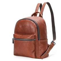 Contact&#39;s Casual Women Backpack  Designer Cow Leather Backpa for Girls Female Sc - £62.60 GBP
