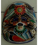 Colorful Vintage Hand Painted Decorative Pottery Mask,  VERY GOOD CONDITION - $26.94 CAD
