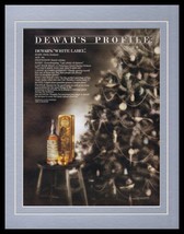 1989 Dewar&#39;s White Label Framed 11x14 ORIGINAL Vintage Advertisement  - £27.24 GBP