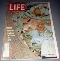Life Magazine April 18, 1969 - Mae West at 75, Havana Airplane Hijack, L... - $12.25
