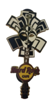 Hard Rock Cafe Pin Rome Carnival Mask Guitar Black White Limited Edition 250 - $19.79