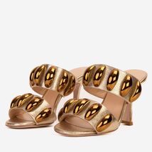 The Eclipse Gold Leather Women Sandal image 2