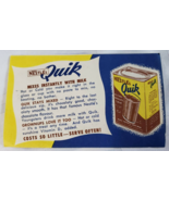 NESTLE&#39;S QUIK CHOCOLATE MILK INSTANT MIX FOOD DRINK COUPON PAPER VINTAGE... - $27.41 CAD