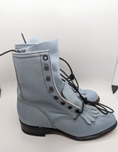 Vintage Blue Combat/Cowgirl boots - £14.20 GBP