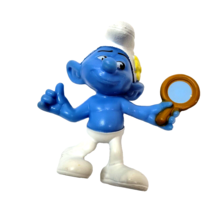 2013 Peyo SMURFS Vanity Smurf McDonald&#39;s Happy Meal Toy PVC Figure - £3.94 GBP