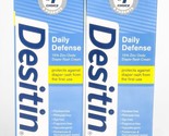Desitin Daily Defense Diaper Rash Cream Zinc Oxide 4oz Lot of 2 BB02/26 - $16.40