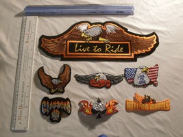 Motorcycle Biker 7 Patches collector set - £16.25 GBP