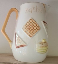 Vintage Napcoware Pitcher ~ 1940s-1960s ~ C-5818 ~ Batter ~ Mid Century - $50.00