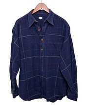 Paul Smith Shirt Baumwole Cotton Long Sleeve Blue Plaid Flannel Shirt Si... - $462.49 MXN
