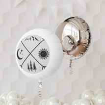 Nature Elements Mylar Foil Balloon|Moon|Sun|Forest|Mountain|Black|White ... - £24.13 GBP