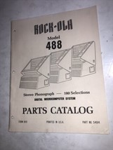 Vintage Rock-Ola Model 488 Parts Catalog Booklet - £6.71 GBP