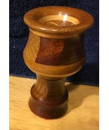 Handmade Inlay Wood Candle Stick - $13.02 CAD