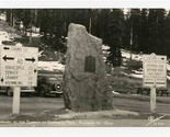 Markers at Summit of Berthoud Pass Real Photo Postcard Highway 40 Colorado  - £7.78 GBP