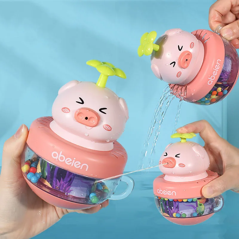 Cute Animals Sprinkler Tumbler Bathing Toy Baby Bath Toys  Kids Swimming... - $18.44