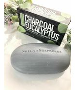 NEW Vegan Shugar Soapworks Charcoal Eucalyptus Plant Based Scented Soap ... - £7.76 GBP