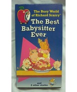 RICHARD SCARRY&#39;S THE BEST BABYSITTER EVER VHS VIDEO Cartoon 1993 Scarry - $14.85