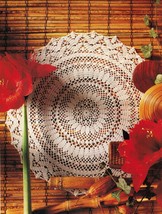 7X Challenging Amaryllis Rickrack Coffee Bobbled Star Mat Crochet Doily Patterns - £7.50 GBP