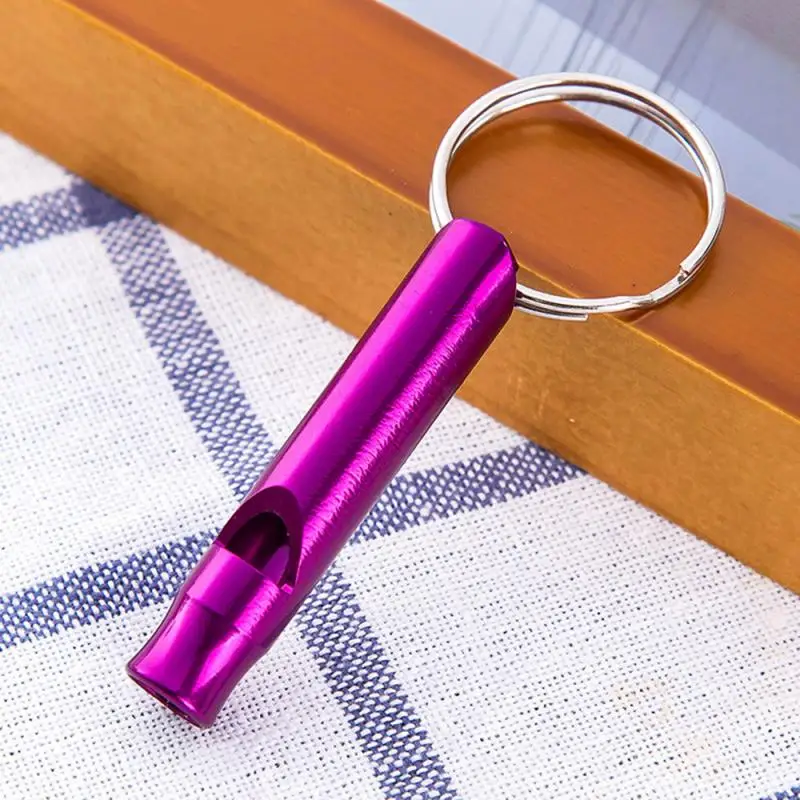 1 Pcs Double Pipe Whistle Pendant Keychain High Decibel Outdoor Survival Emergen - £80.48 GBP